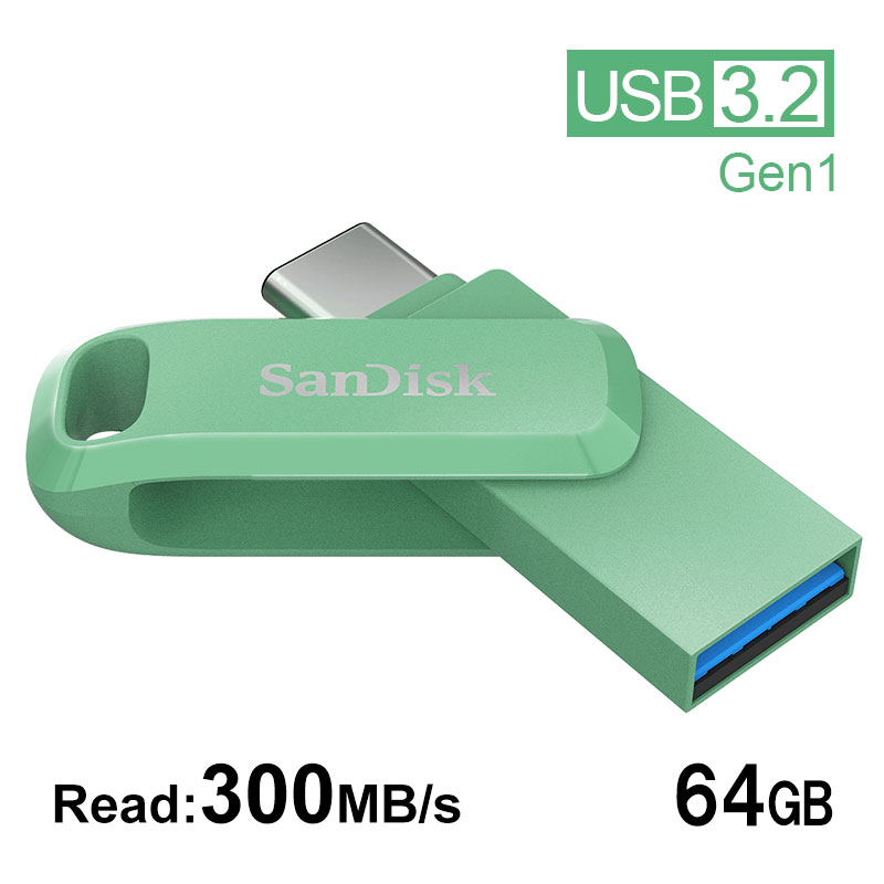 USB[64GB SanDisk USB3.2 Gen1 USB-A/Type-C RlN^Ultra Dual Drive Go R:300MB/s ] SDDDC3-064G-G46AG sAi zB