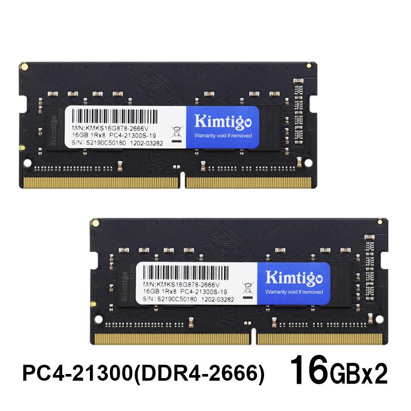 m[gPCp DDR4-2666 PC4-21300 32GB(16GBx2) SODIMM KIMTIGO 3Nۏ zB sAi