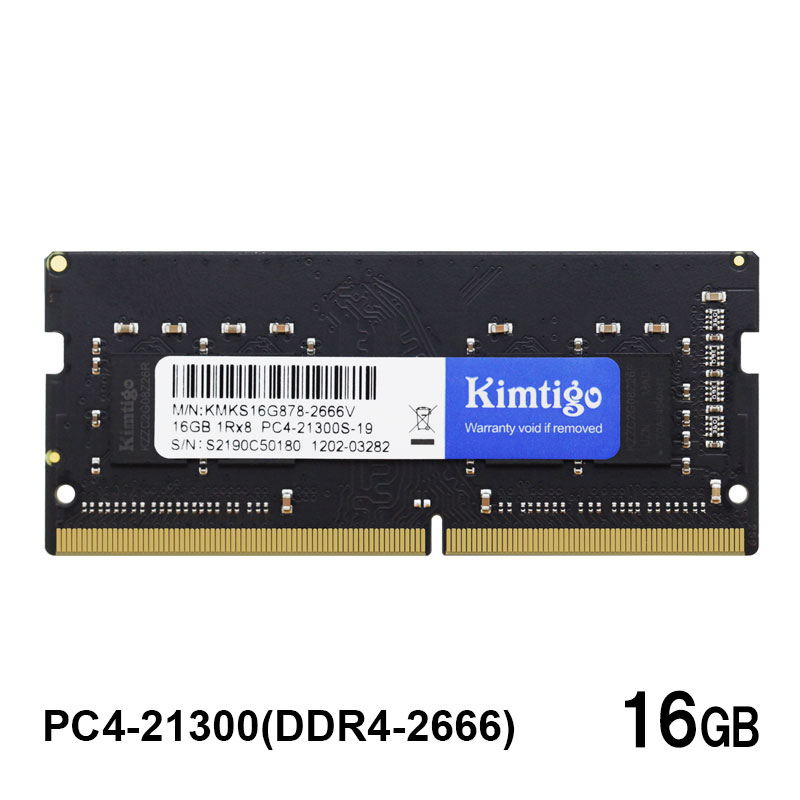 m[gPCp DDR4-2666 PC4-21300 16GB(16GBx1) SODIMM KIMTIGO 3Nۏ zB sAi