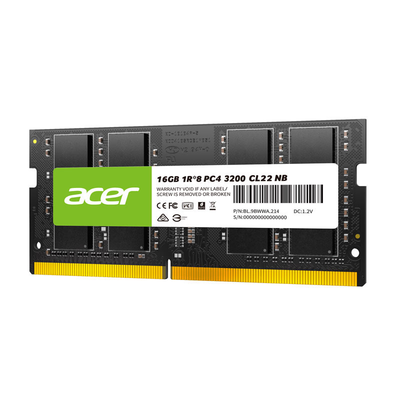 DDR4-3200 16GBx1枚 ノートPC用 acer（エイサー） ポイント5倍 AcerノートPC用メモリ PC4-25600(DDR4