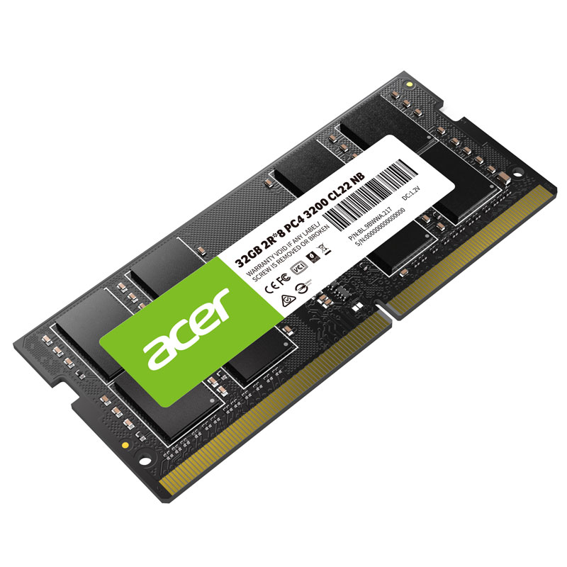 AcerノートPC用メモリ PC4-25600(DDR4-3200) 32GB DDR4 DRAM SODIMM 