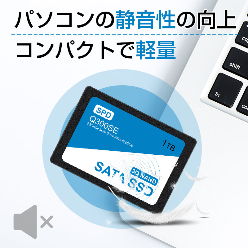 SPD SSD 1TB 2.5インチ 7mm 内蔵型SSD SATAIII 6Gb/s 550MB/s 3D NAND