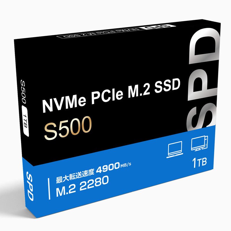 SPD SPD SSD 1TB【3D NAND TLC】M.2 NVMe PCIe Gen4x4 R:4900MB/s W
