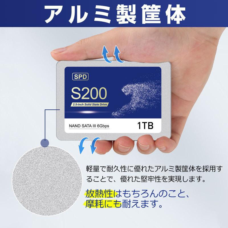 2個セット SPD SSD 1TB【3D NAND TLC 】SATAIII 6Gbps R:550MB/s 内蔵