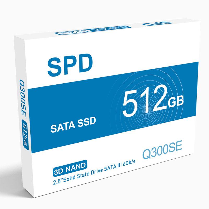 SPD SSD 512GB 2.5インチ 7mm 内蔵型SSD SATAIII 6Gb/s 550MB/s 3D NAND採用 国内5年保証 Q300SE-512GS3D 翌日配達送料無料｜spd-shop｜03