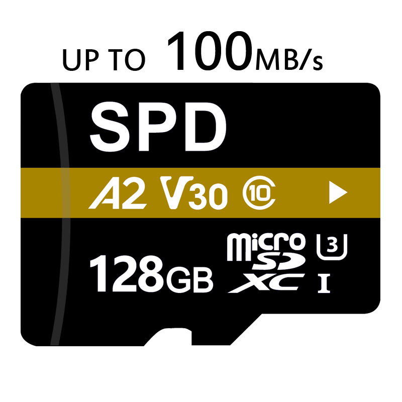 microSDXC 128GB SPD R:100MB/s W:80MB/s UHS-I U3 V30 4K動画録画 A 