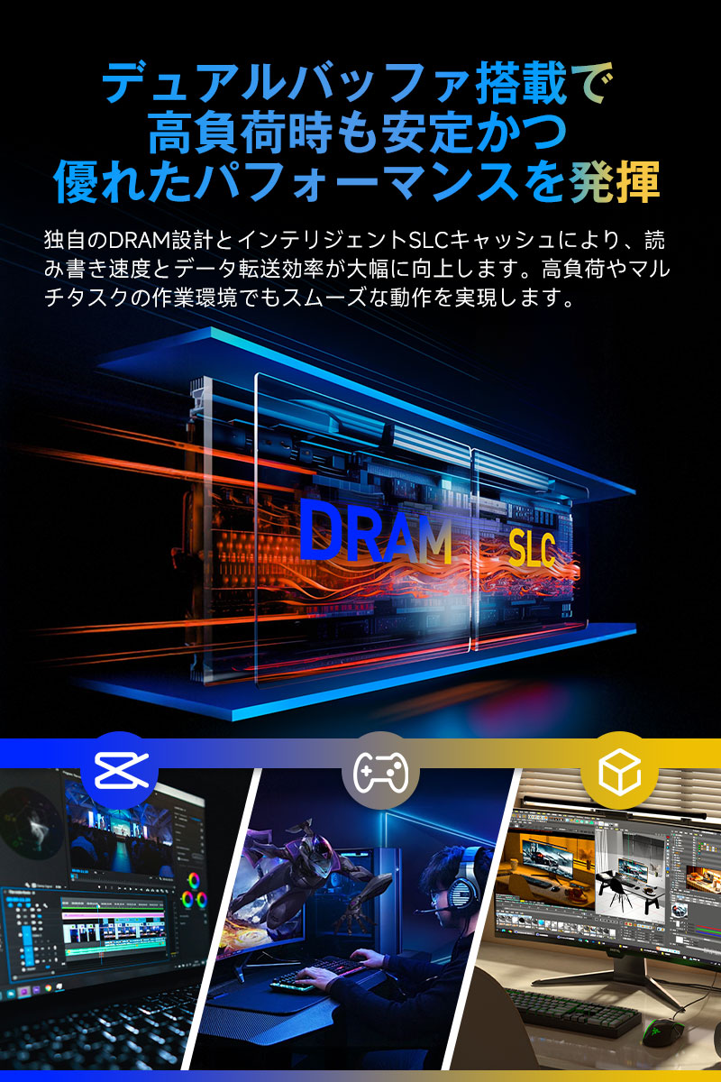 ZHITAI YMTC ZHITAI 4TB 内蔵SSD NVMe M.2 2280 R:14000MB/s W:12500MB