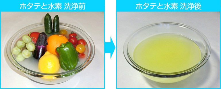 野菜洗浄剤 ホタテと水素 豪華な 国内初 ホタテ貝パウダーと水素水のｗ効果 残留農薬除去 ５００ｇパック