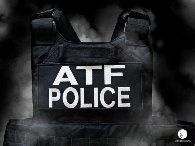 ATF POLICEパネルパッチ ブラック : atpp01bk : SPECTRE SIGNS GEAR 