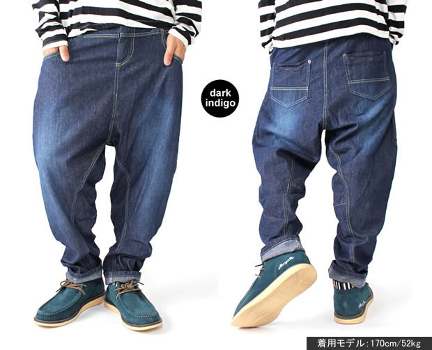 LGB サルエル サイズ0 L.G.B Black Dyed Zip Pants
