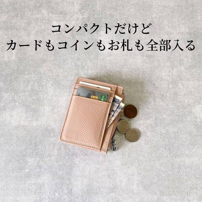 ボックス型 コインケース シュリンクレザー 小銭入れ ミニ財布