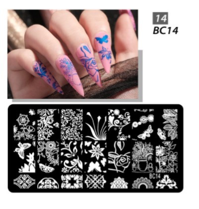 ネイル スタンプ テンプレート 転写 スタンピング アート イメージ