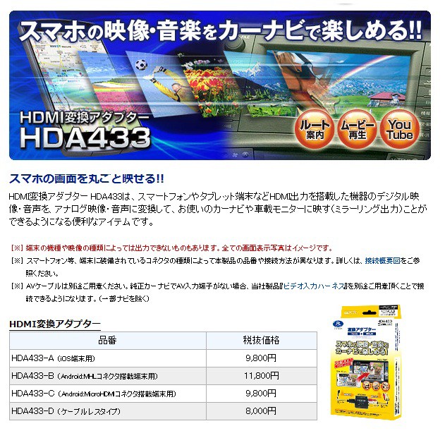 データシステム HDMI変換アダプター HDA433