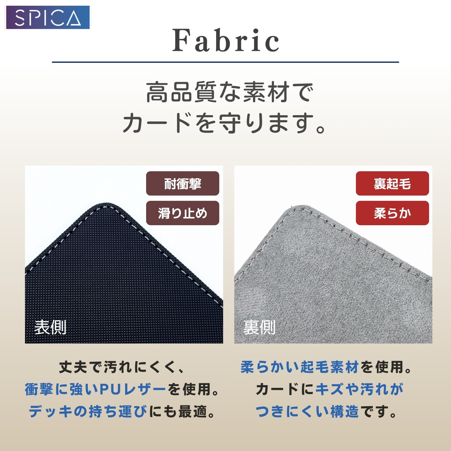 SPICA デッキケース 窓付き 多機能 トレカケース 収納 ケース スリーブ