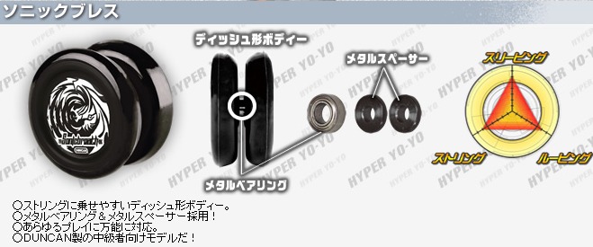 2010年ハイパーヨーヨーのデッドストック品 【ダンカン ソニックブレス