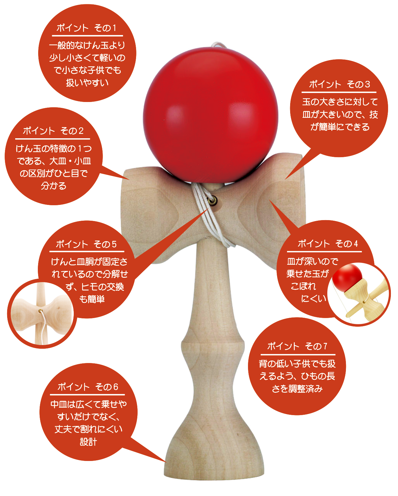 けん玉玉のみ 木のカンタンけん玉 : スピンギア Yahoo!店 - 通販 - Yahoo!ショッピング