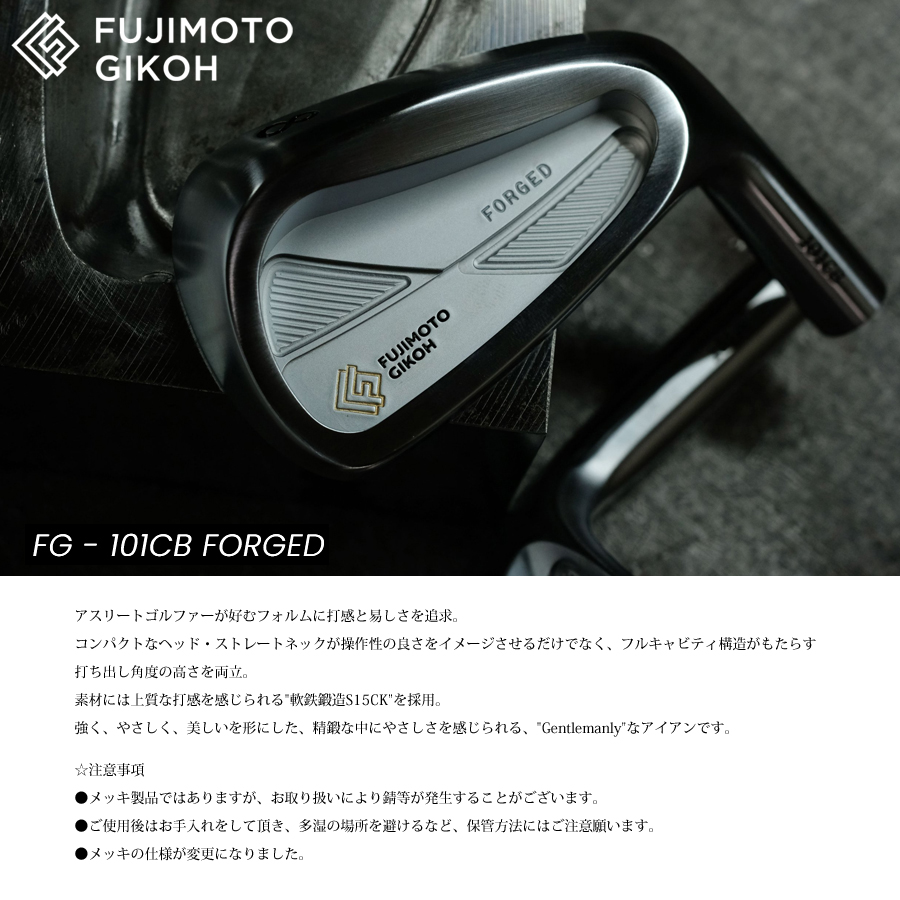 藤本技工 FG-101CB FORGED(6本セット) #5〜PW NSPRO 850GH 日本