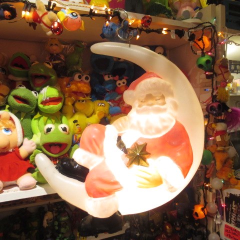 Vintage★Christmas★クリスマス★サンタ★月★ともし火★照明ランプ★あやつり人形★図形★ぬいぐるみ★ DIY、工具-屋外照明-クリスマスライト