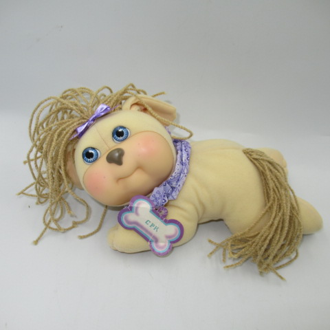 1992年★Cabbage Patch Kids★キャベツ人形★犬★パピー★DOG★CRIMP N CURL★ビンテージ★フィギュ｜spiral-toy