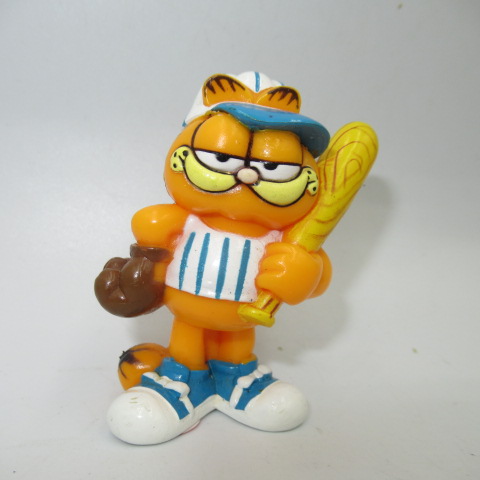 80's★GARFIELD★ガーフィールド★PVC人形★ビンテージ★フィギュア★人形★ぬいぐるみ★野球★