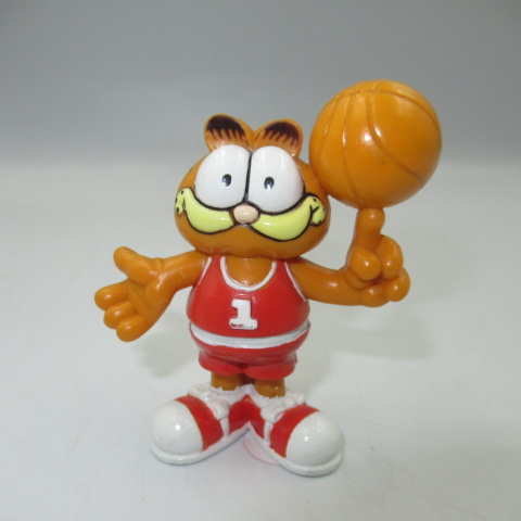 1981年★80’s★ビンテージ★GARFIELD★ガーフィールド★PVC人形★バスケットボール★フィギュア★人形★ぬいぐるみ★