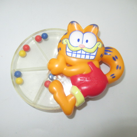 80's★GARFIELD★ガーフィールド★Baby Toys★赤ちゃん用おもちゃ★ガラガラ★フィギュア★人形★ぬいぐるみ★