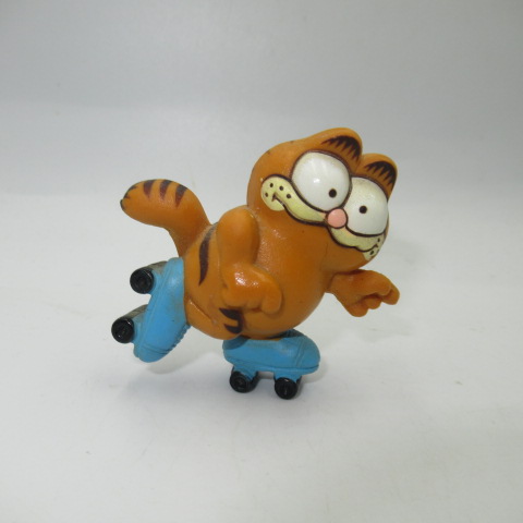 80's★GARFIELD★ガーフィールド★PVC★フィギュア★人形★ぬいぐるみ★ビンテージ★ローラースケート★