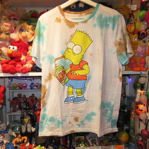 The Simpsons★シンプソンズ★Bart★バート★タイダイ★タイダイ柄★Used★Tshirt★Tシャツ★Tee★blue