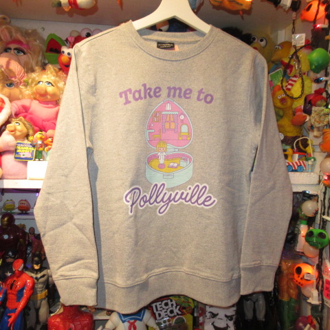 Polly Pocket★ポーリーポケット★SWEAT SHIRTS★スウェット★トレーナー★Lady’s★Lサイズ★ライトグレー