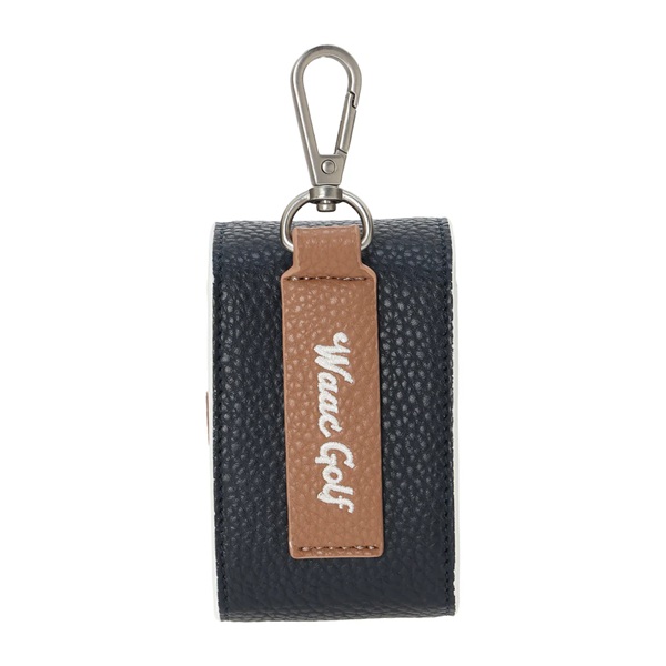WAAC ワック ゴルフ ボールケース UNISEX Grainy Synthetic Leather