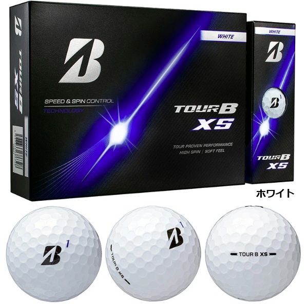 Bridgestone Tour B XS ゴルフボール 12個入り BRIDGESTONE GOLF ブリヂストン ゴルフボール TOUR B XS 1ダース 12個