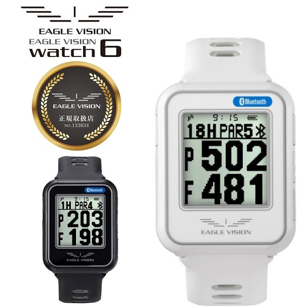 EAGLE VISION watch6 GPSナビEV-236ブラック EAGLE VISION イーグルビジョン ゴルフナビ watch6 腕時計型GPS距離
