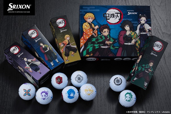 税関キャラクター カスタム君　SRIXON ゴルフボール 3個入り SRIXON スリクソン ゴルフボール AD SPEED3 鬼滅の刃キャラクター