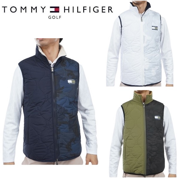 SALE【新品未使用トミーヒルフィガーゴルフメンズベスト (THMA369) TOMMY HILFIGER GOLF（トミー ヒルフィガー ゴルフ） トミー
