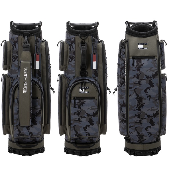 トミーヒルフィガー キャディバッグ ミリタリー THMG3FC6 TOMMY HILFIGER GOLF トミーヒルフィガー ゴルフ キャディバッグ