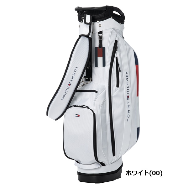 トミーヒルフィガー スタンドキャディバッグ【9.0型】ホワイト　thmg6sc8 TOMMY HILFIGER GOLF（トミー ヒルフィガー ゴルフ） トミー