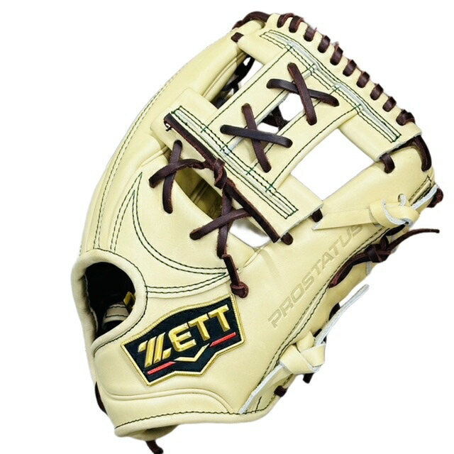 ZETT プロフェッショナルモデル イエローグローブ プロステイタス 2024年モデル ゼット 硬式グローブ 外野手用 右