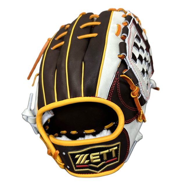 ZETT 軟式グローブ ターコイズ 花柄 ゼット ゼット(ZETT) プロステイタス 軟式グラブ 内野手 源田