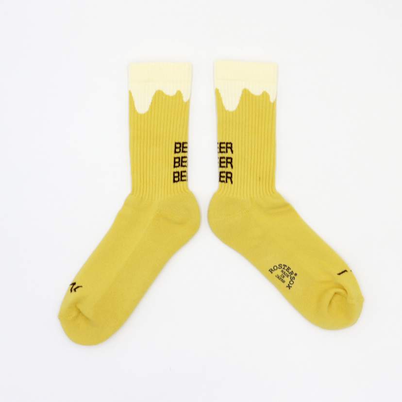 RS-349  YELLOW  BEER SOCKS｜spokoba｜02