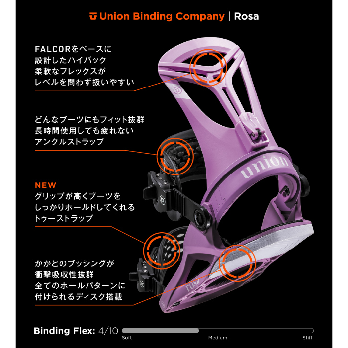 スノーボード ビンディング（色：パープル系）｜スノーボード
