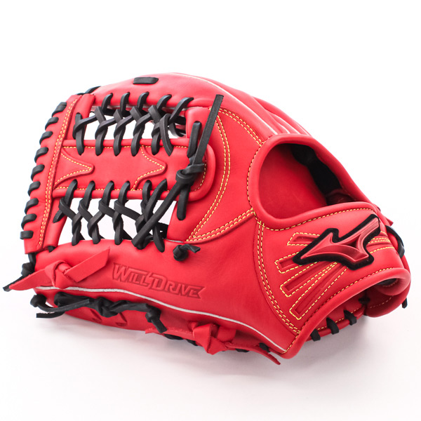 ミズノ　軟式グローブ レッド MIZUNO（ミズノ） 軟式グローブ / ミズノ 外野手用 軟式グラブ 左投げ