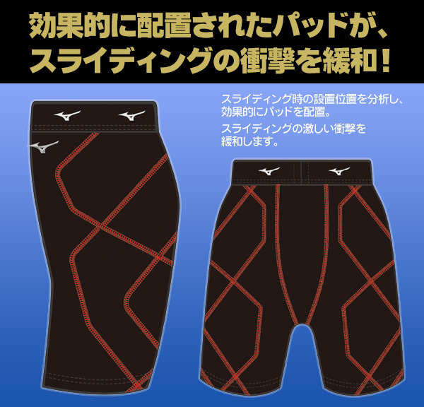 MIZUNO（ミズノ） スライディングパンツ ジュニア 130〜160 パッド付き