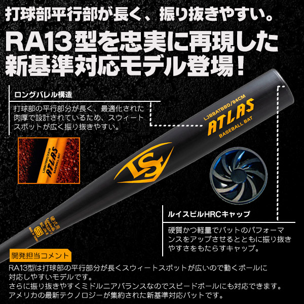 硬式バット / アトラス ルイスビルスラッガー 硬式 バット 金属 2024