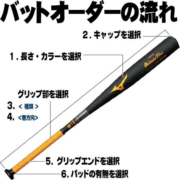 ミズノ 硬式バット ミズノプロオーダーバット