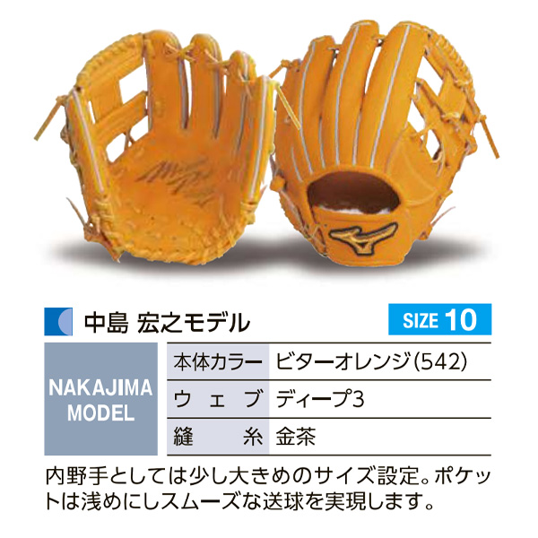 MIZUNO ミズノプロ/オーダーグラブ/硬式グローブ/中島宏之/2025