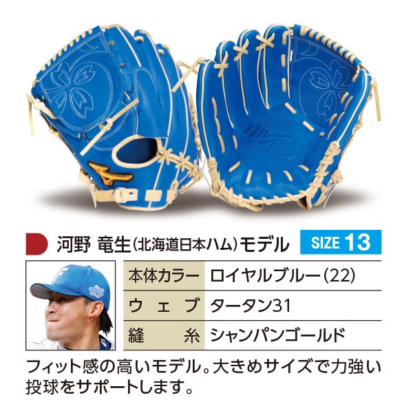 MIZUNO（ミズノ） ミズノプロ/オーダーグラブ/軟式グローブ/河野竜生