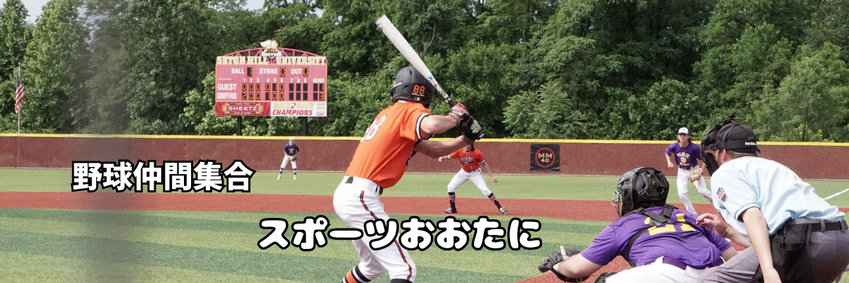 野球仲間集合スポーツおおたに ヘッダー画像