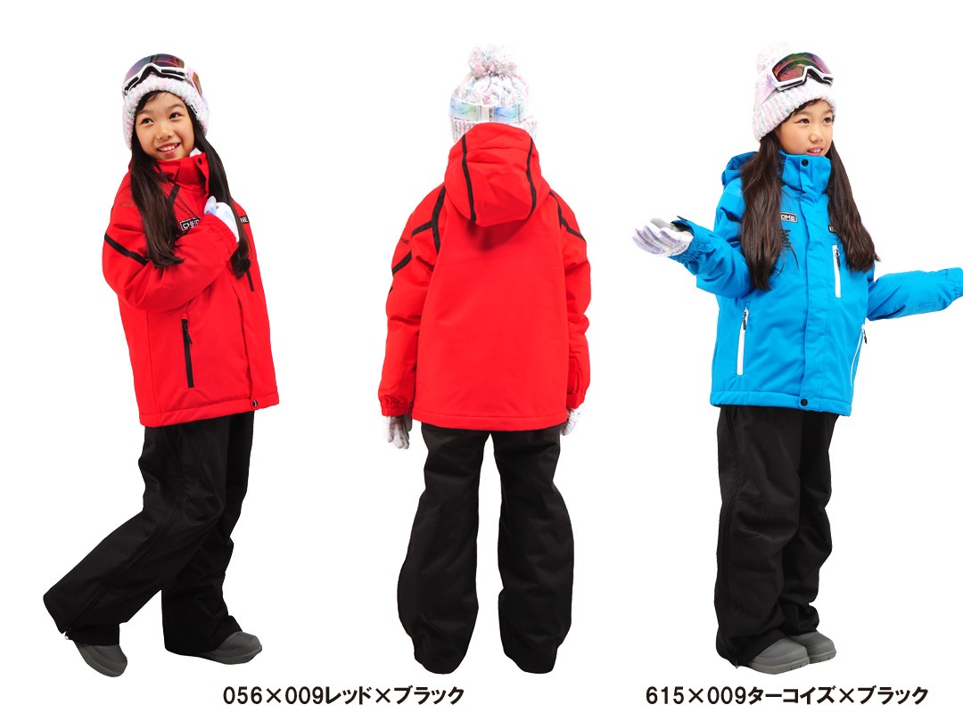 ジュニア スキーウェア CHROME サイズ調整ジャケット 上下 耐水圧