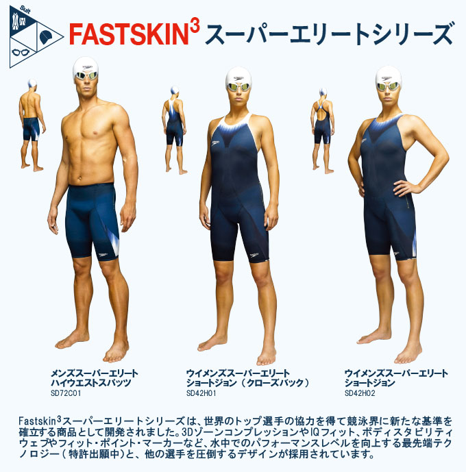 2014 S1 SPEEDO(スピード) SD72C01 FASTSKIN3 スーパーエリート 競泳