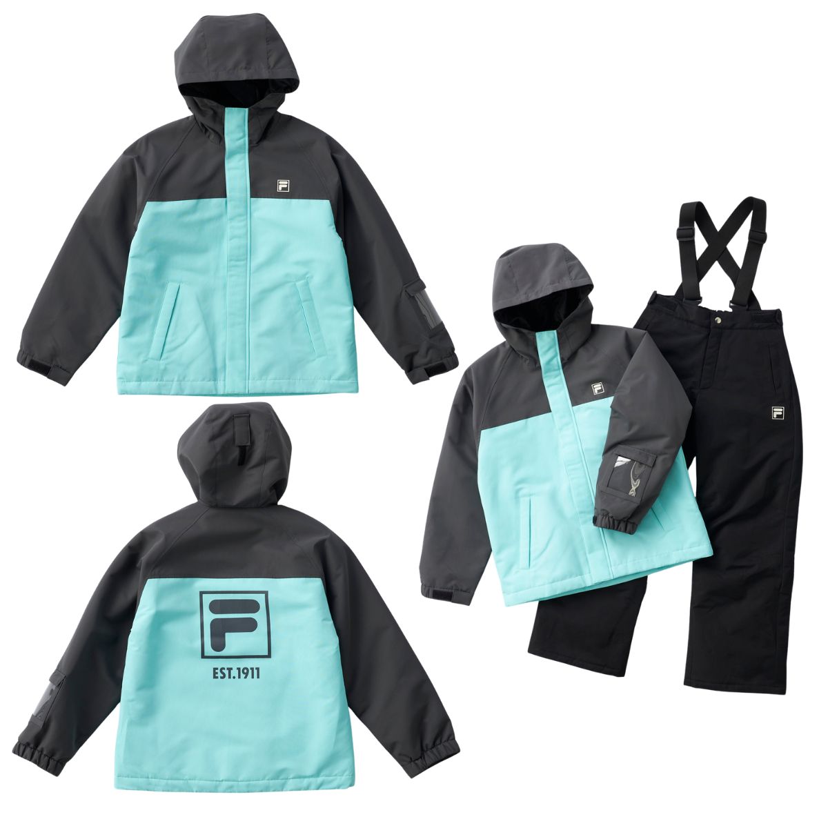 FILA（フィラ） ジュニア キッズ スキーウェア スノーウェア 上下
